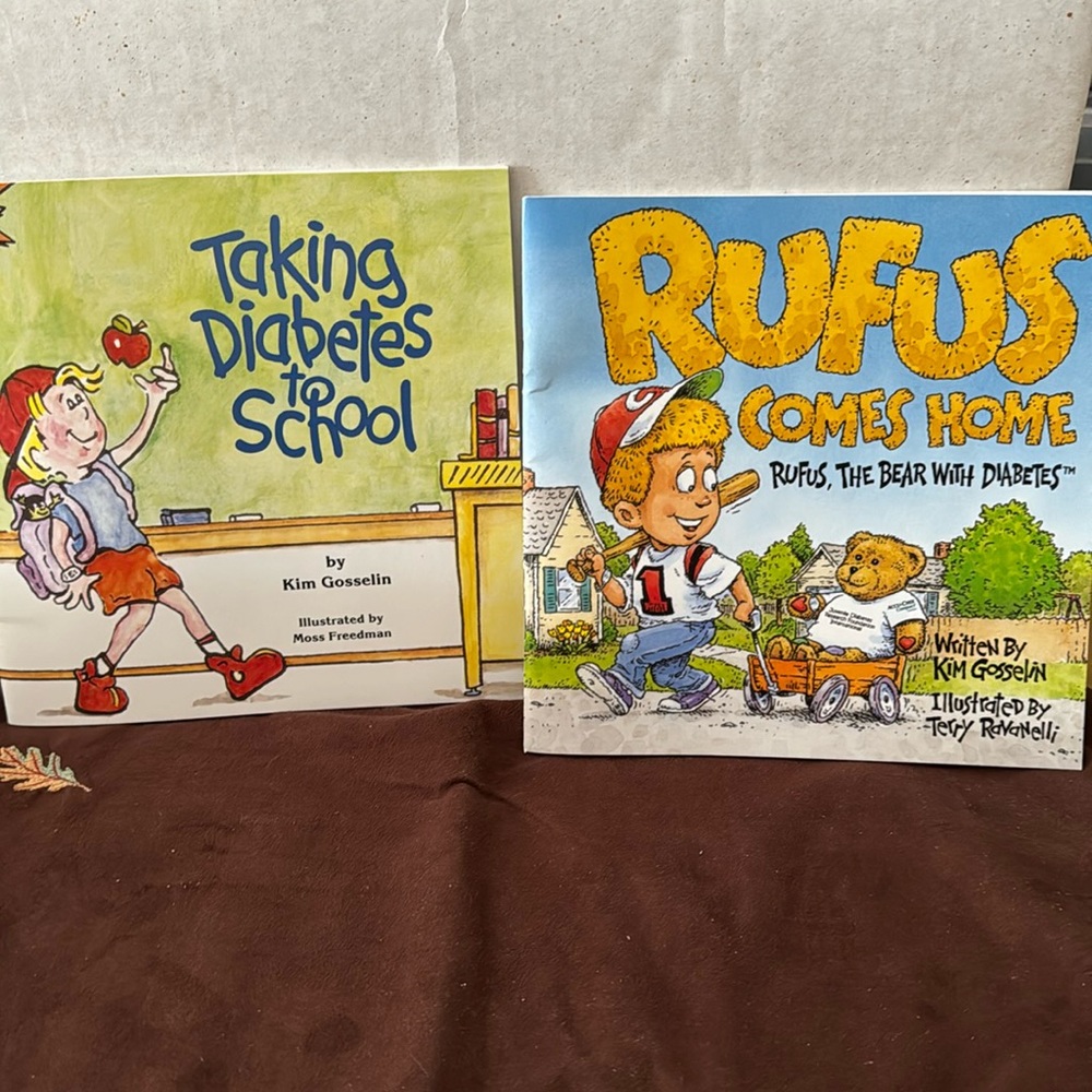 Type 1 Diabetes children’s books by Kim Gosselin EUC
